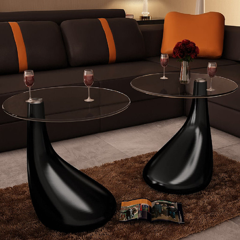 Stubbs Abstract Coffee Table, Black