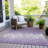 Machine Washable Indoor/Outdoor Xhevrie Purple Rug-1116569831