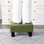 Petit repose-pied ottoman en flanelle, repose-pieds rectangulaire moderne avec pieds en plastique antidérapants, siège d'appoint rembourré pour salon, canapé, entrée-1784858068