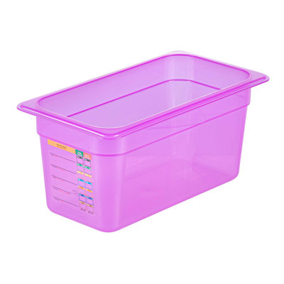  Food Storage Container 10 Pack of 5.6 qt Plastic Stackable Microwave-Safe Bin Dishwasher Safe Freezer Safe Purple Containers for Kitchen Storage