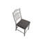 Chaises de salle à manger à hauteur de comptoir de style contemporain blanc antique avec dossier rembourré, siège en bois d'hévéa massif et placage moderne