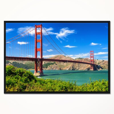 San Francisco Golden Gate' Framed Photographic Print on Wrapped Canvas -  East Urban Home, ERNH3650 46698807