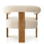 Fauteuil d'appoint à trépied en bois massif l 31 po Bledian
