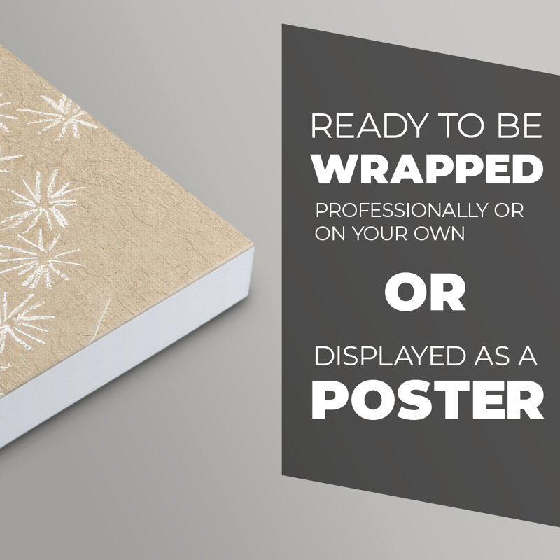 Collection Crafty Christmas B - Impression sur toile seulement - NON-CADRE, H 18 po x l 12 po