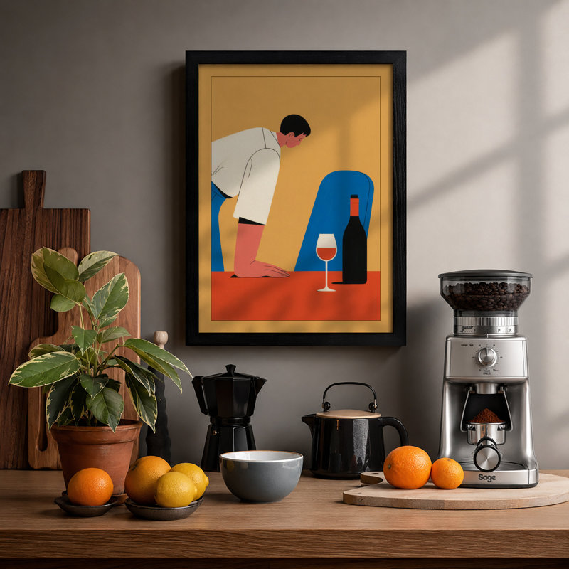 Contemplation In Colour Modern - Print, A1 - 84.1 x 59.4 cm, Black