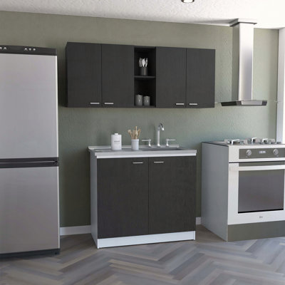 2 Piece Kitchen Set with Sink Cabinet