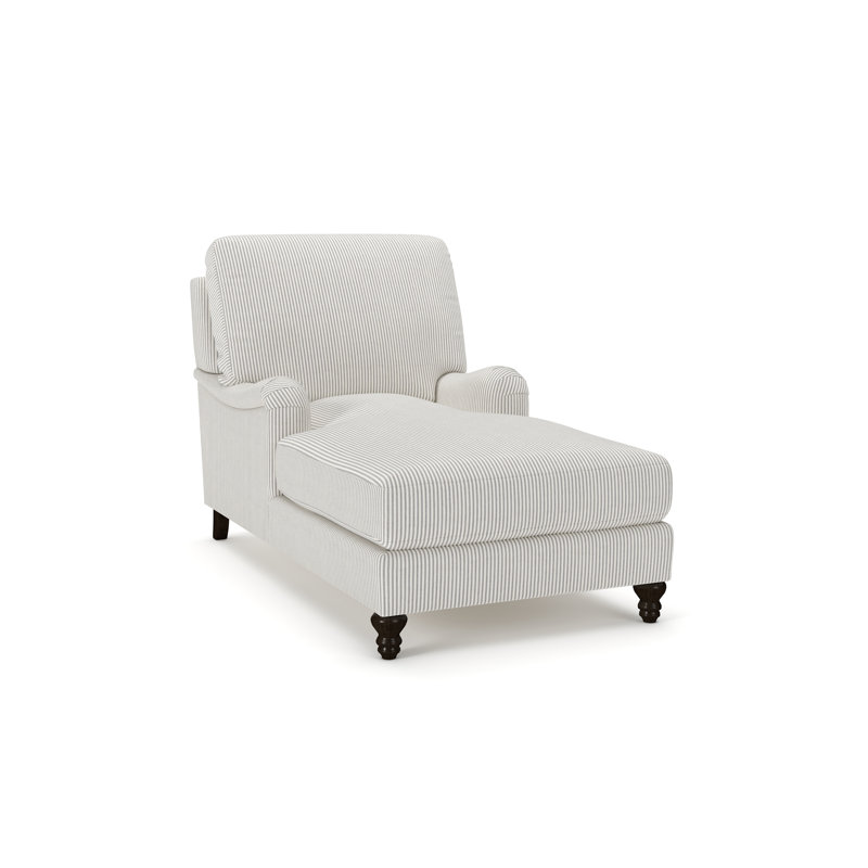 Chaise longue Walters, Cruise rayé gris