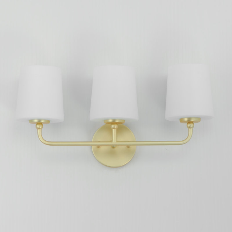 Arkady 3 - Light Dimmable Vanity Light, Satin Brass