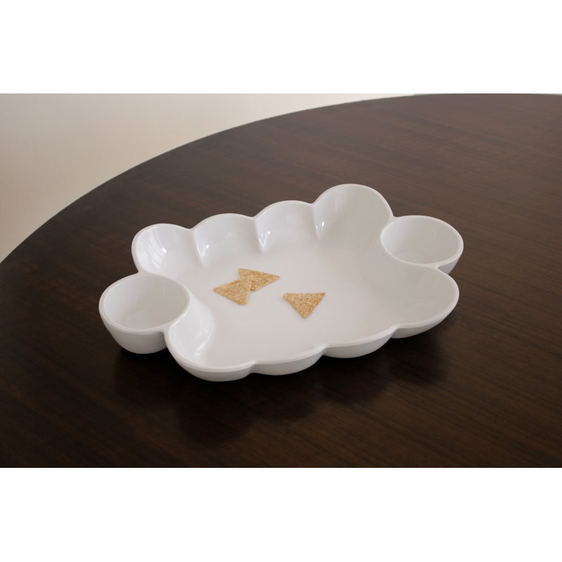 Vida Melamine Chips And Dip Platter