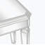 Modern Glass Mirrored End Table