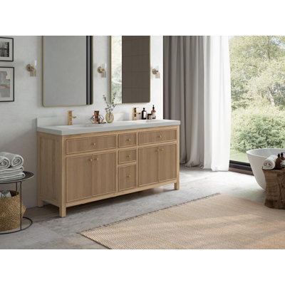 Sonoma 72'' Double Bathroom Vanity with Quartz Top