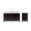 Ensemble de meuble-lavabo simple 61 po Cambridge-333785478