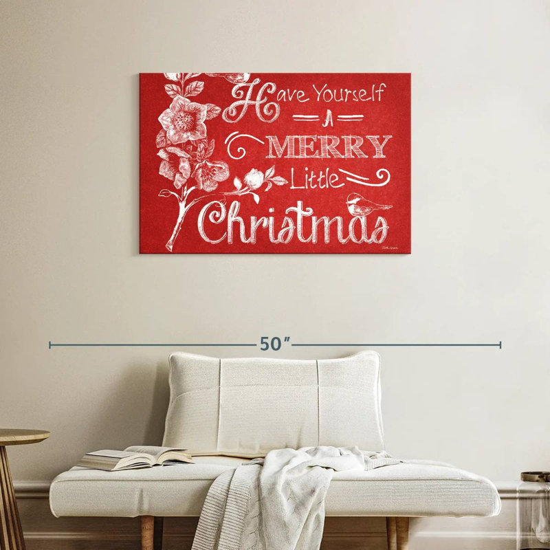 Tableau noir «Merry Christmas» - rouge, H 24 po x l 36 po