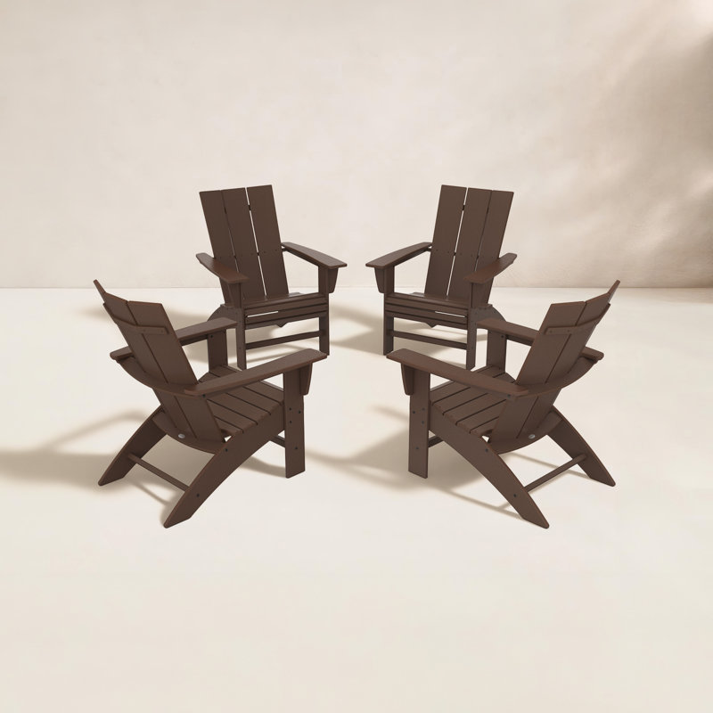 Chaise Adirondack POLYWOOD, Acajou
