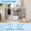Barrière pour chien autoportante PETMAKER - Clôture intérieure pliable à 3 panneaux - Barrière pour chien de 55 x 24 pouces pour escaliers, couloirs ou portes (blanche)-126452250-126452252-126452249