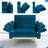 Siemon Velvet Accent Chair with Ottoman-960147848