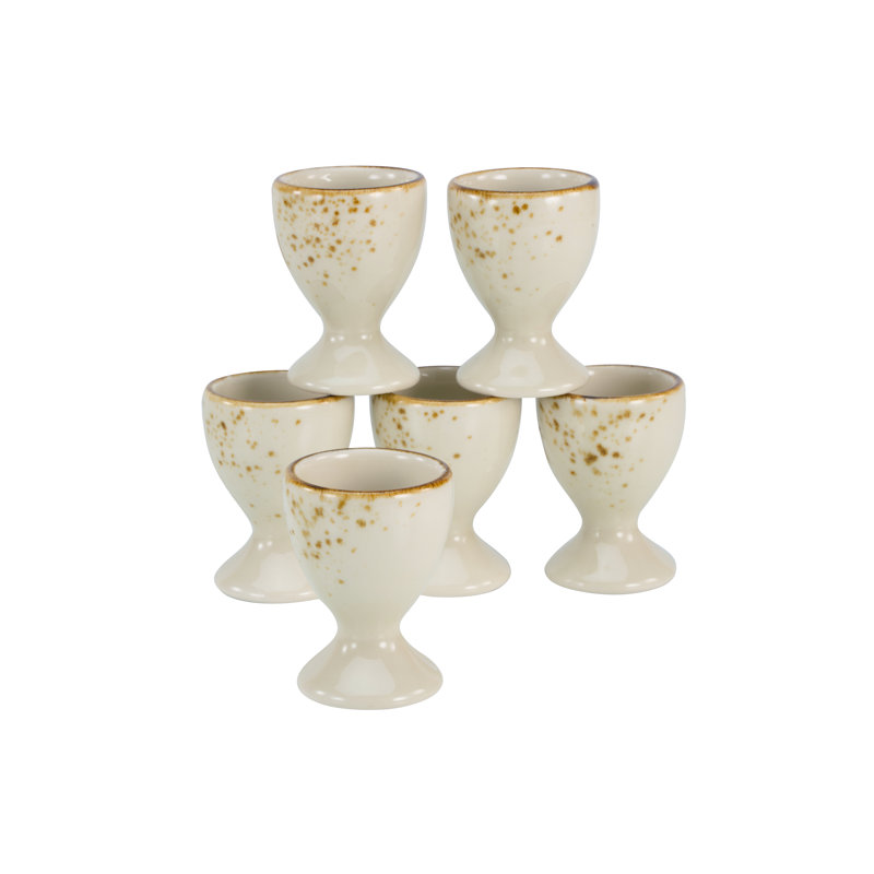 Nature, Geschirrset, Eierbecher 6 teilig, White