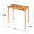 Wood Outdoor Bar Table With Finish, 44-Inch Depth, Slim Legs, Exquisite And Simple Rectangle Use, 25-Inch Width, Design, Weather--300696659