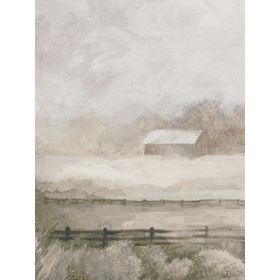 " Grey And Tan Landscape Barn "