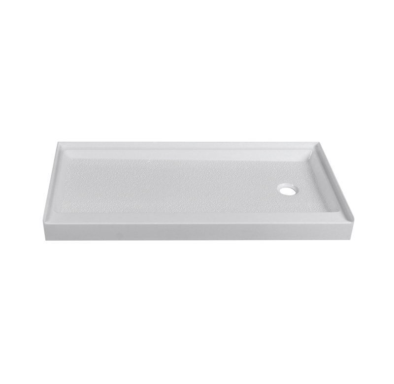 Laredo 60'' W 30'' D Rectangular Single Shower Base, Right