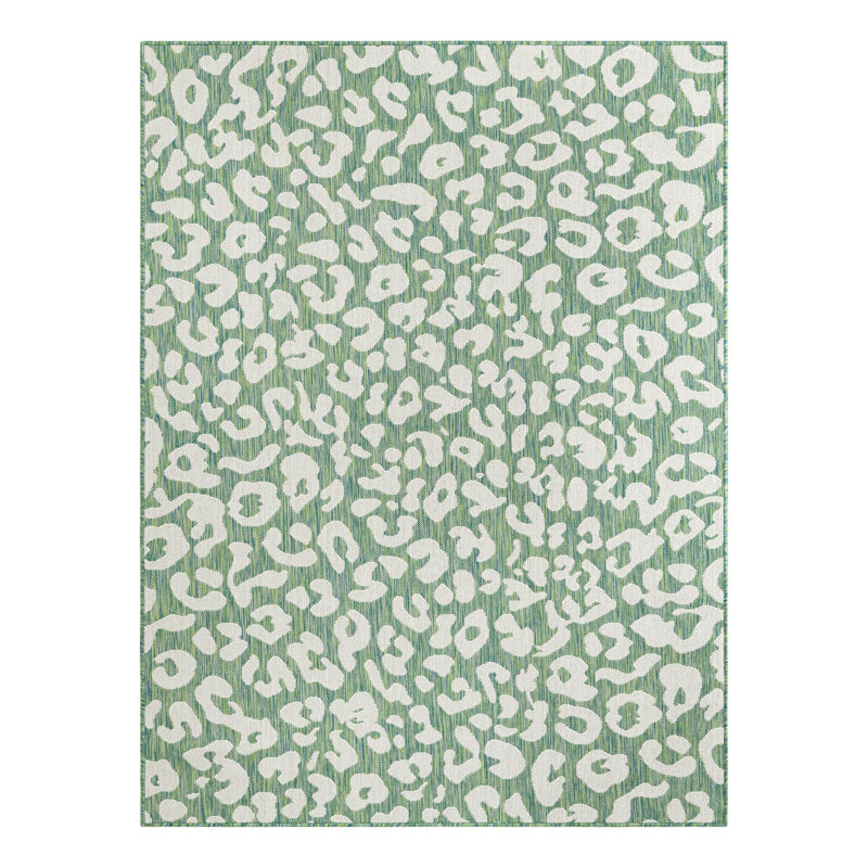 Tapis intérieur / extérieur en polypropylène tissé à la machine Tonquin, Rectangle 6 pi 1 po x 9 pi