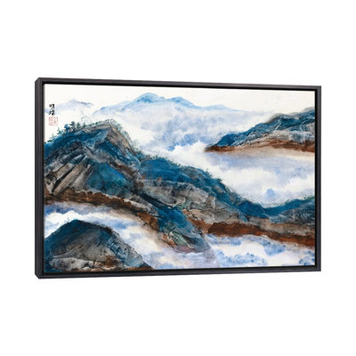 Nuages ​​et montagnes - Impression d'art mural - Toile encadrée