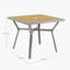 Table de salle à manger, table de patio avec trou pour parasol
