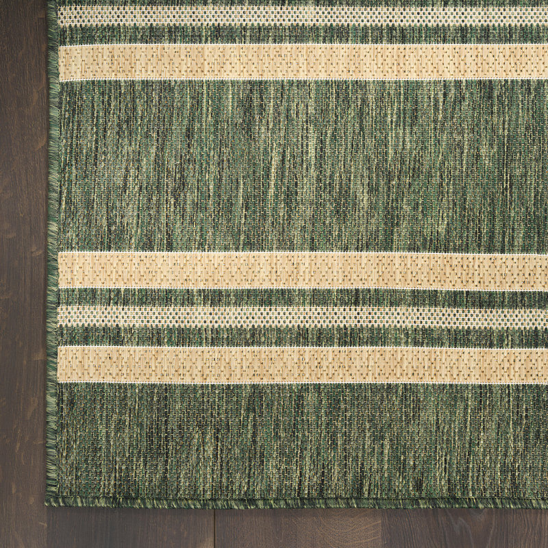 Tapis vert moderne 4 pi x 6 pi Manderella, Rectangle 4pi x 6 pi, Vert