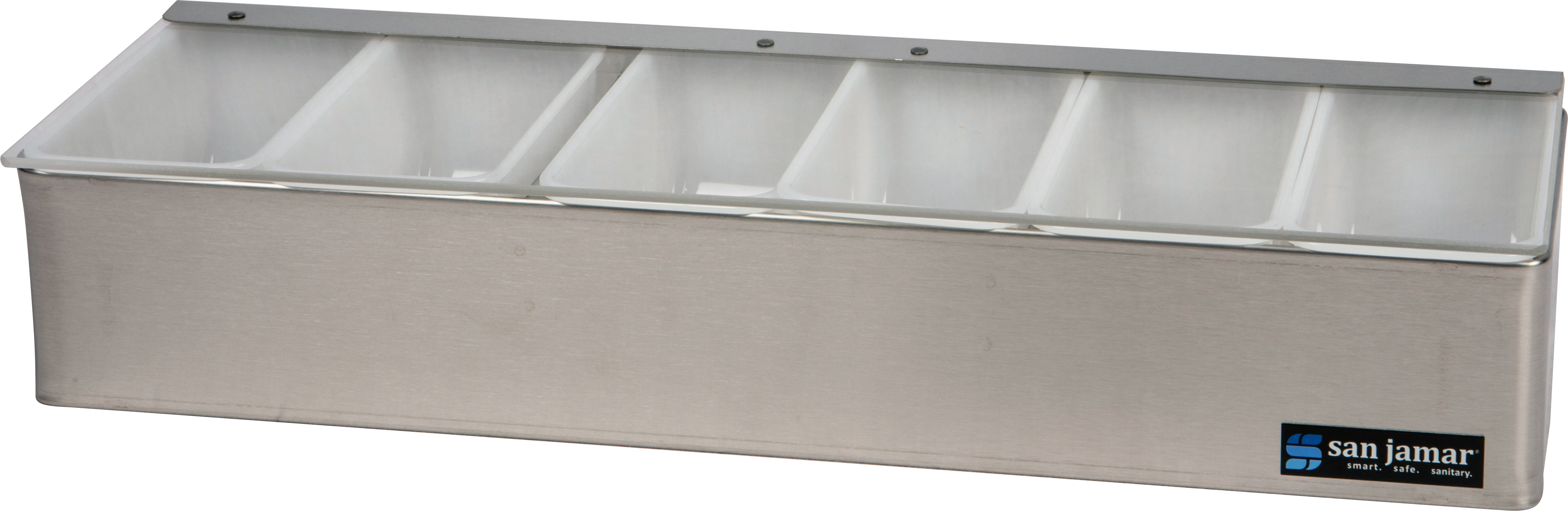 San Jamar Ez-Chill Stainless Steel Garnish Tray