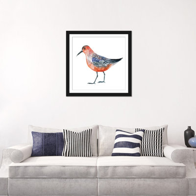 « red oiseau », impression sur toile
