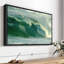 «Blue Green Ocean Wave», reproduction sur toile-102860830