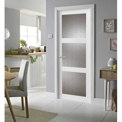 Porte standard en verre massif Lucia
