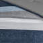 Ensemble d'édredon à rayures avec draps bleu / gris-117515348