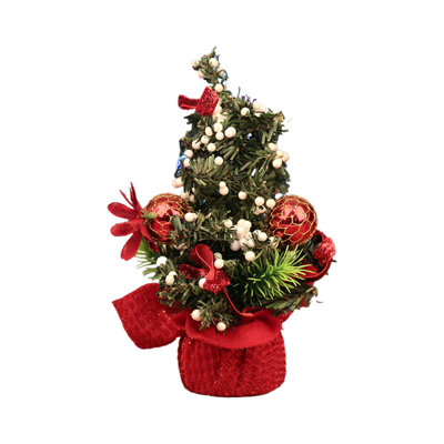 Christmas Tree Decorations Christmas Red Fruit Small Tree Desktop Ornaments Photography Props
