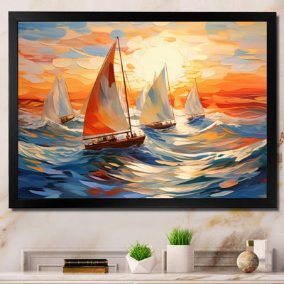 " Sailboat Whirling Waves "