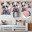 Curious Pink Black Panda Portrait I - Panda Animal Wall Decor-1243031699-1243031701