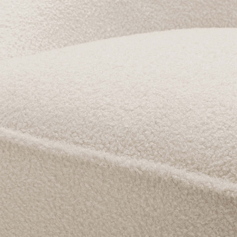 Fauteuil pivotant Anson Boucle