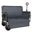 Chariot de chariot pliant convertible 3-en-1 avec banc - Chariot utilitaire robuste avec roues tout-terrain et rangement-126257600