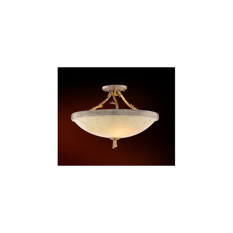 Parc Royale 3 Light Semi Flush