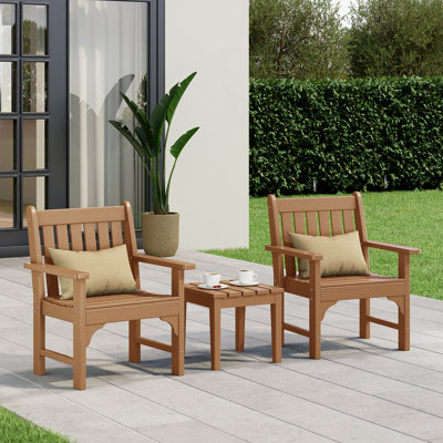 Fauteuil de jardin 3 pièces avec table d'appoint Casanova
