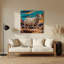 «Southwestern Animals Sheep 50», art mural gris en métal