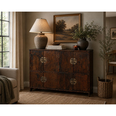 Kavyn 44" Wide Sideboard, Dark Brown