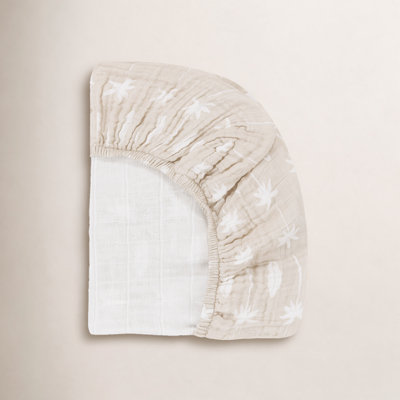 Beach Bum Muslin Mini Crib Sheet