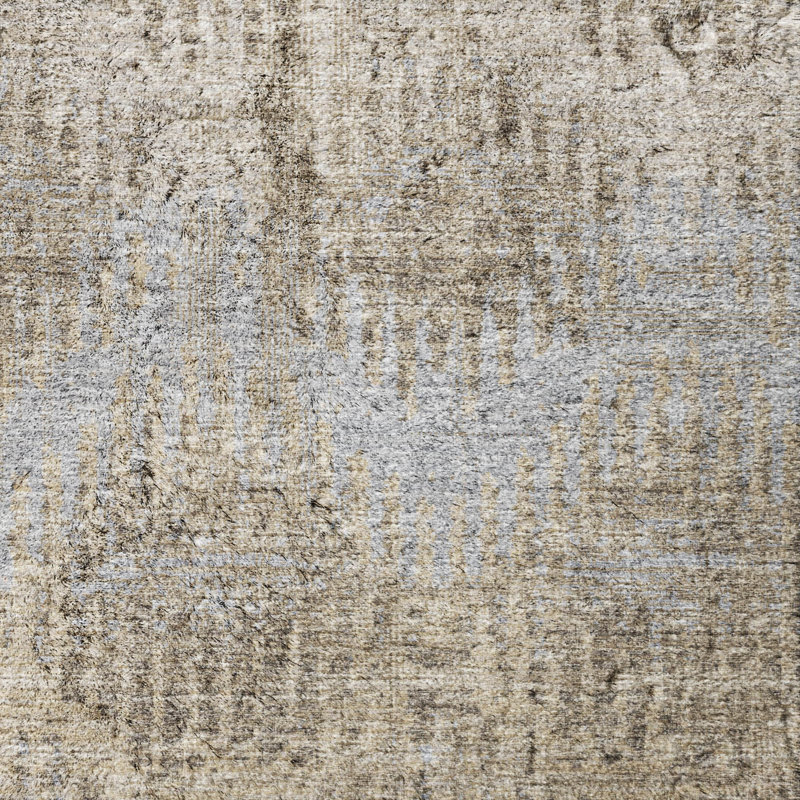 Premium Machine Washable Dream Shag ADS80 Abstract Chevron Rug, Earth, 5' x 7'6"