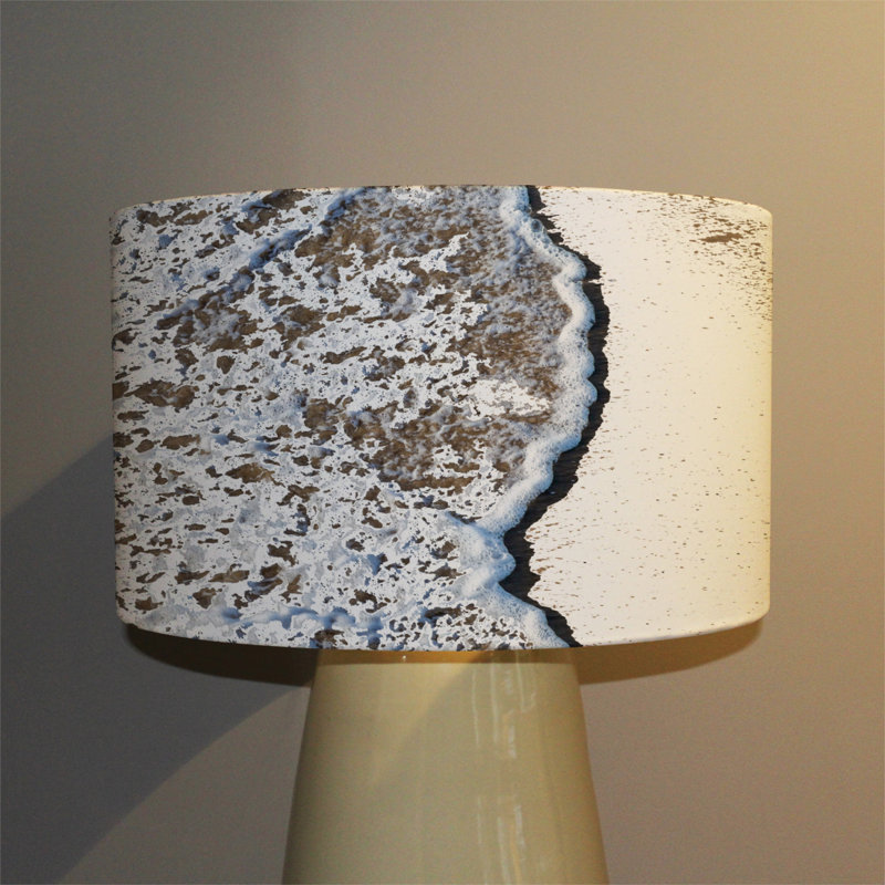 Cotton Drum Lamp Shade ( Uno ), 22cm H x 25cm W x 25cm D