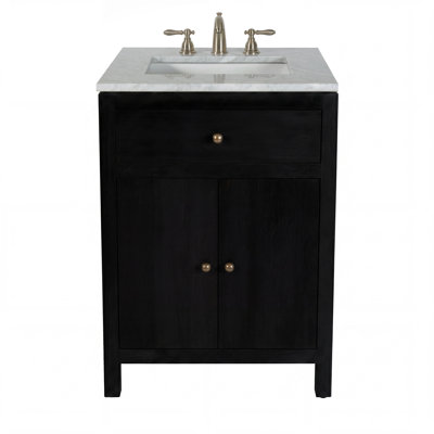 Celine 24" Carrara Marble Single Bathroom Vanity