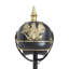 Sculpture Alemar Cole et casque en fer
