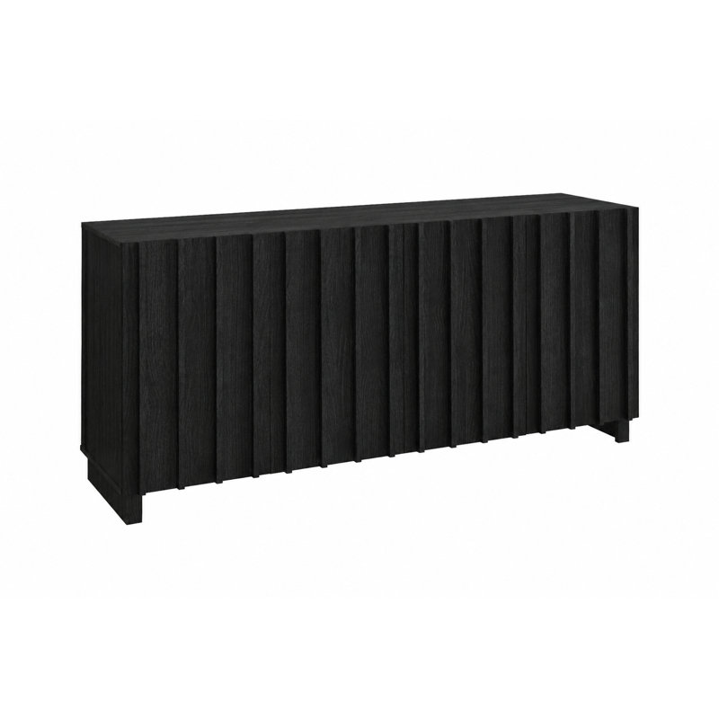 Buffet cannelé l 4 po Araminta, Noir