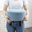 Tabouret de repose-pieds rond avec repose-pieds en lin-1029872351