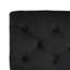 Banc rembourré moderne, noir et bronze, conception de lignes précises, pieds en métal poli, coutures en diamant pour sophistication, structure en fer, rembourrage en mousse, matériau en velours, produit de 44,98 po-883511849
